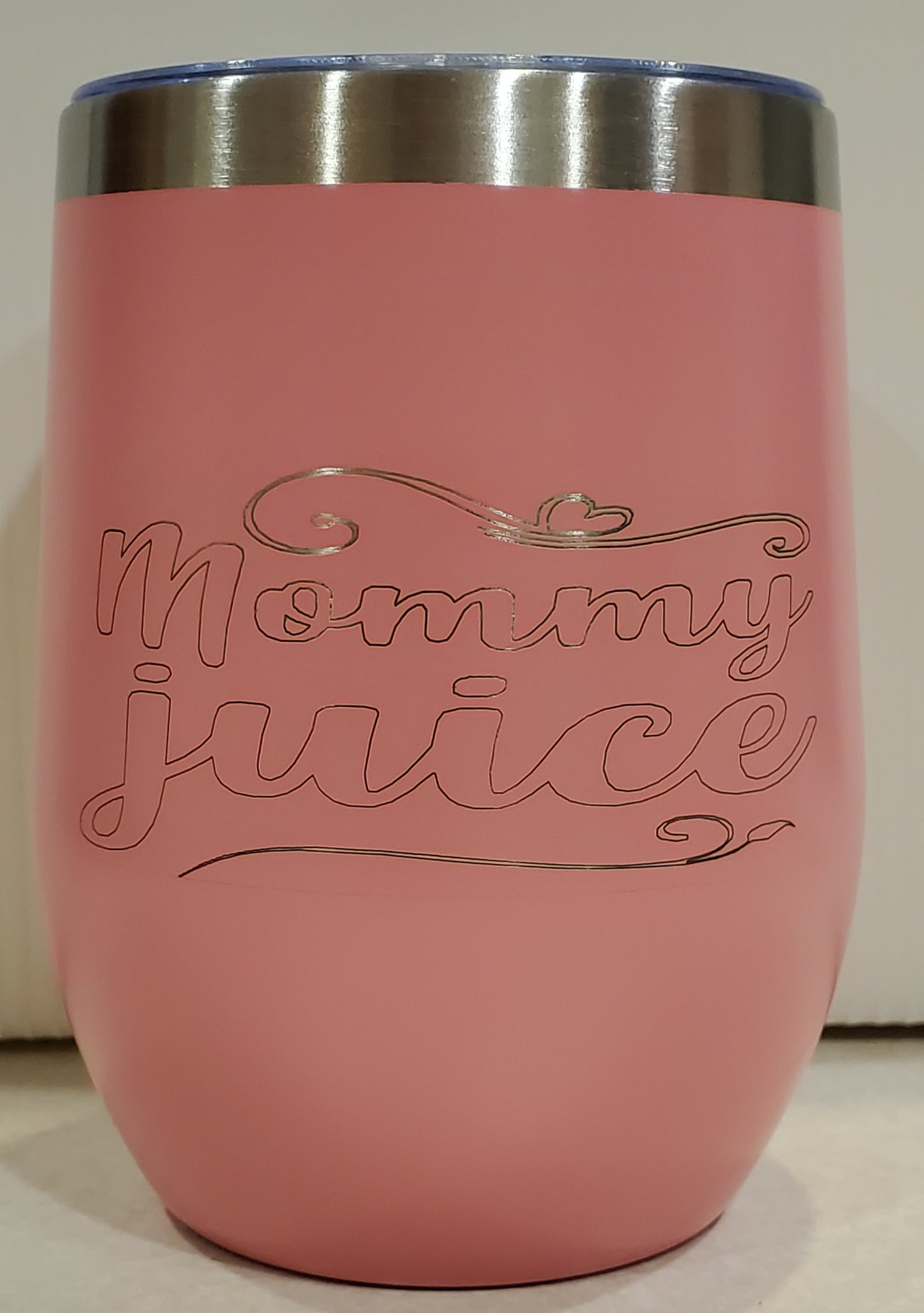 Stainless Steel Wine Tumbler 12oz. - Mommy Juice.